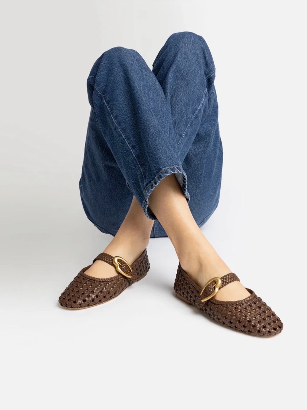 Larroude Verona New Macrame In Burnt Umber Leather 7.5
